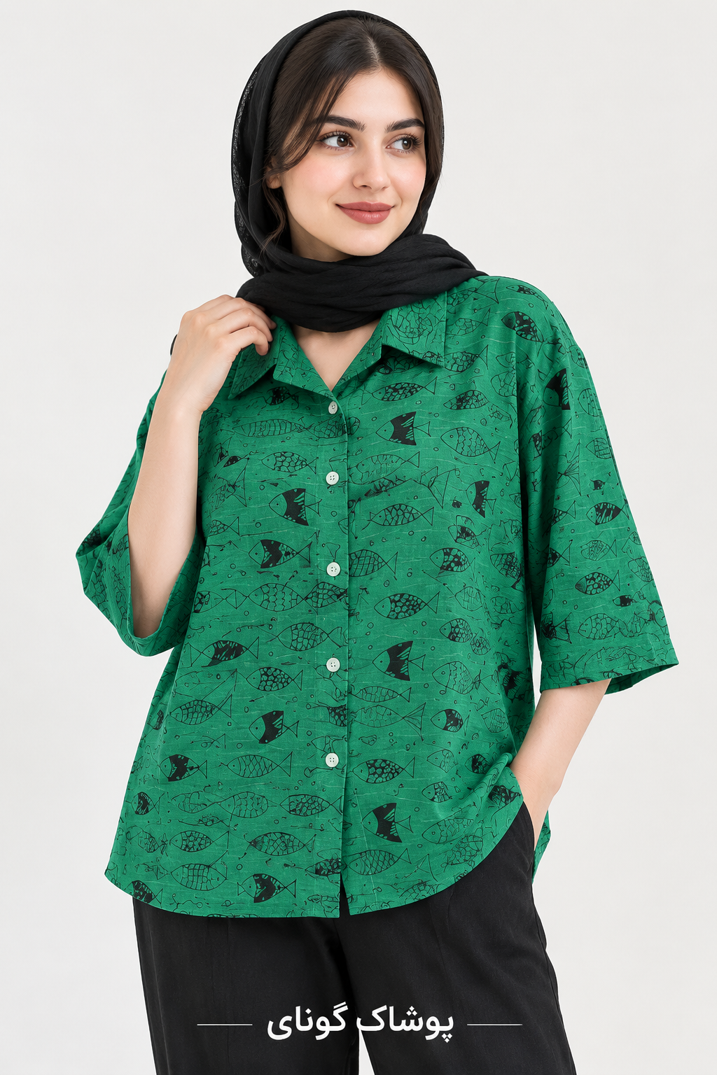 شومیز طرح ماهی